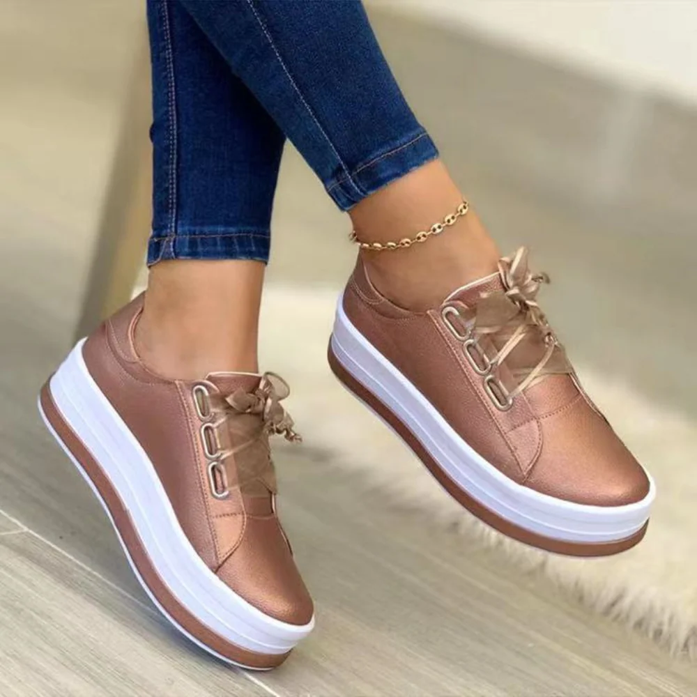 Heidi-Mode | Bequeme und Stilvolle Leder Damen Sneakers - Image 4