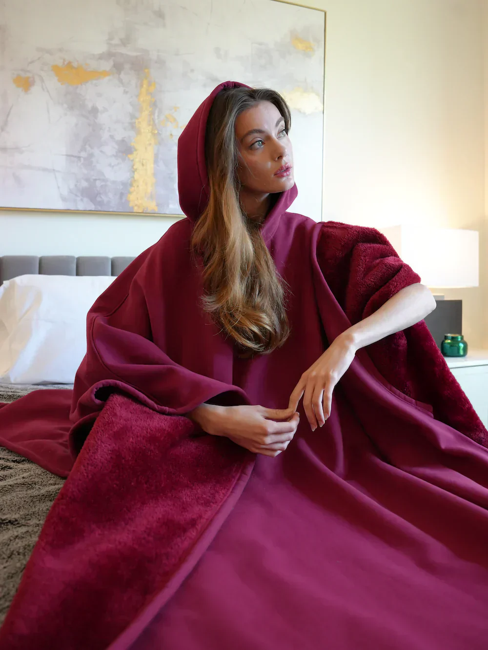Heidi-Mode | Oversized Hoodie-Decke - Entspannungs-Kapuzenpullover Zum Wohlfühlen und Relaxen - Image 13