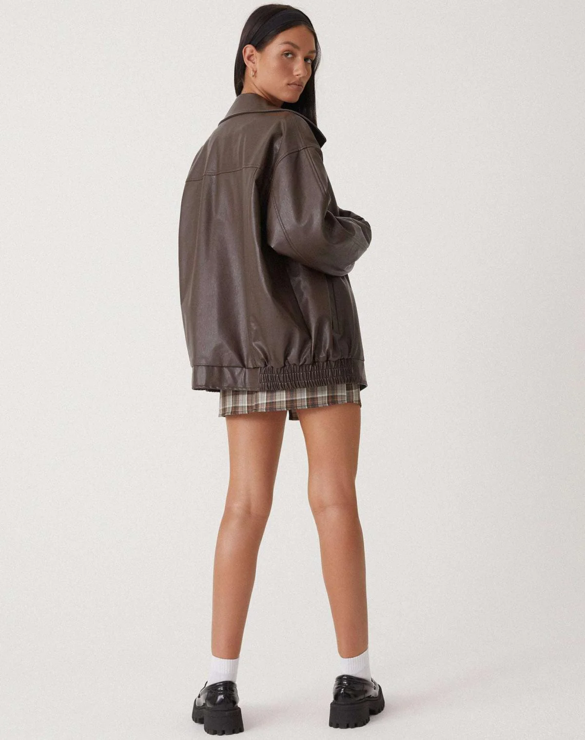 Heidi-Mode | Übergröße PU-Lederjacke Damen Modischer Look, Hochwertiges Kunstleder - Image 3
