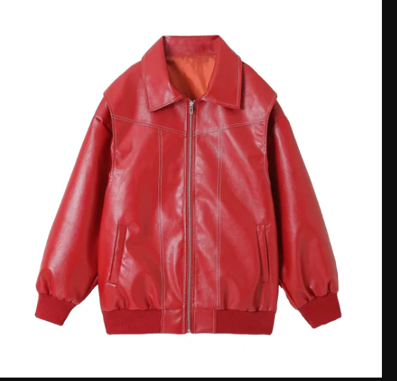 Heidi-Mode | Oversized Lederjacke für Damen Trendy und Bequem - Image 6