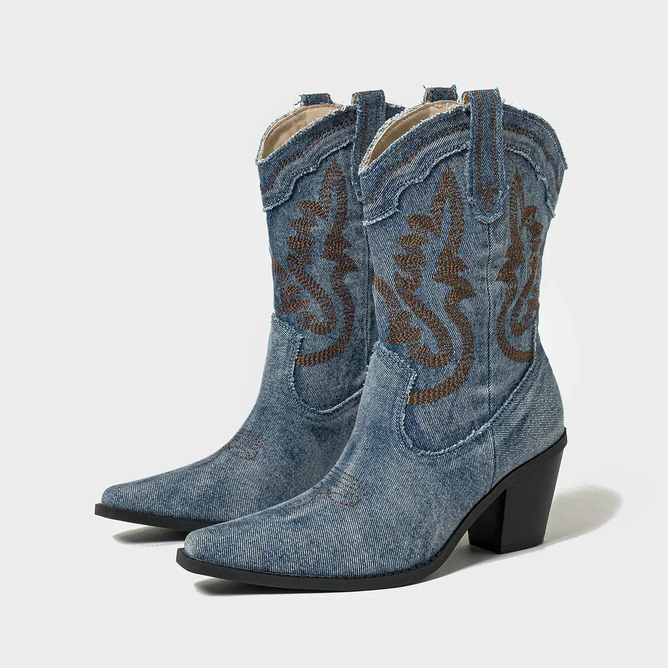 Heidi-Mode | Bestickte Western Cowboystiefel für Damen - Image 4