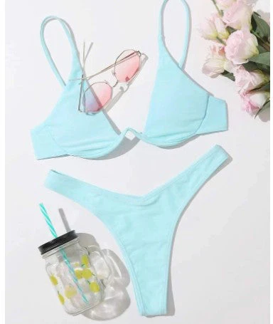 Heidi-Mode | Bügel-Bikini-Set Push-Up-Bh und Tanga-Bademode für Damen - Image 8