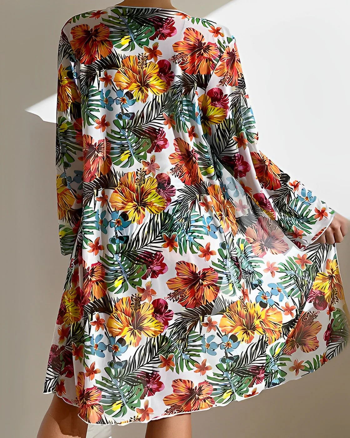 Heidi-Mode | Bikini Satz mit Hoher Taille und Tropischem Print für Damen - Image 2