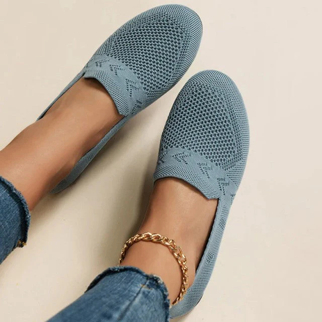 Heidi-Mode | Blaue Atmungsaktive Netzschuhe