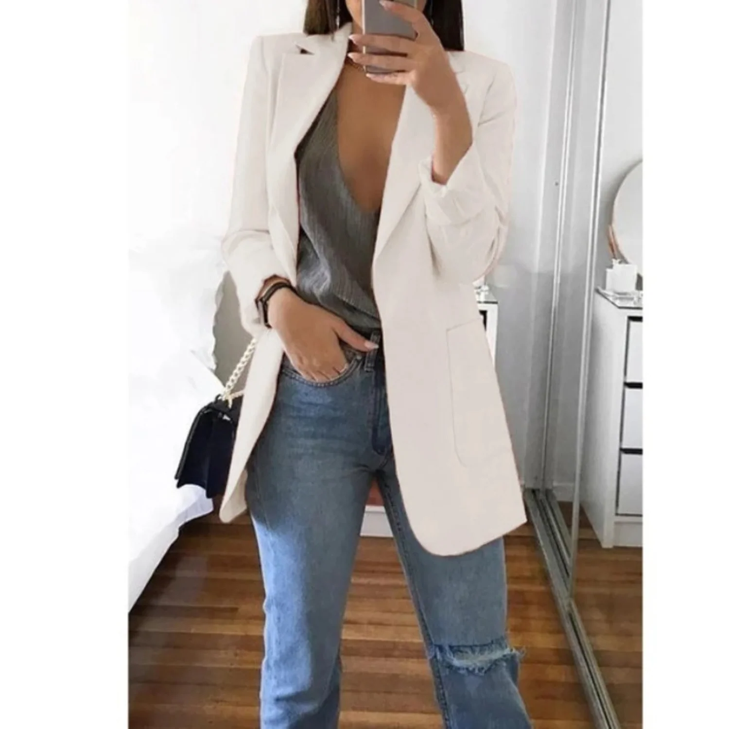 Heidi-Mode | Blazer Lang Damen Blazer - Image 5