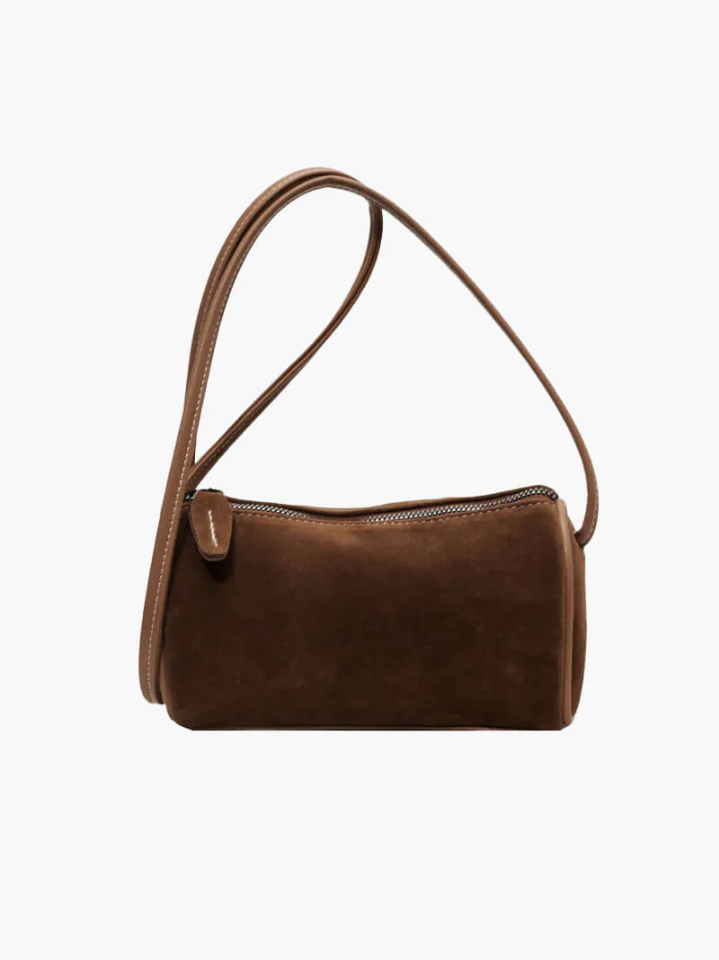 Heidi-Mode | Weiche Braune Wildleder Tasche