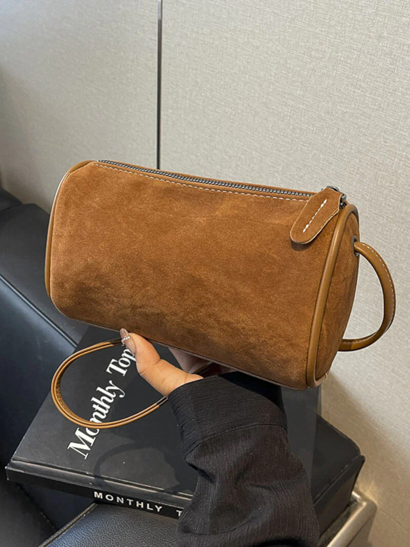 Heidi-Mode | Weiche Braune Wildleder Tasche - Image 4