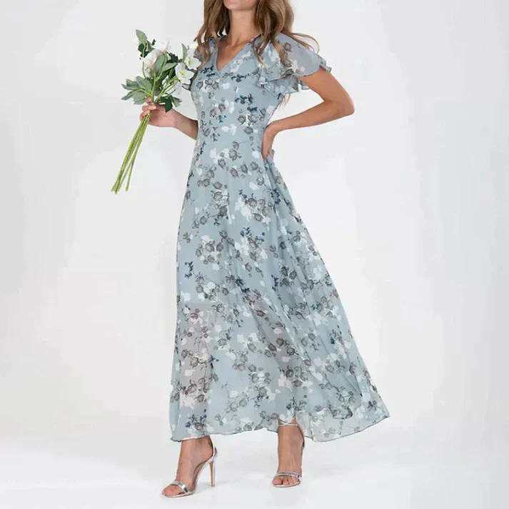 Heidi-Mode | Blumen Kleid Elegant Sommerstil