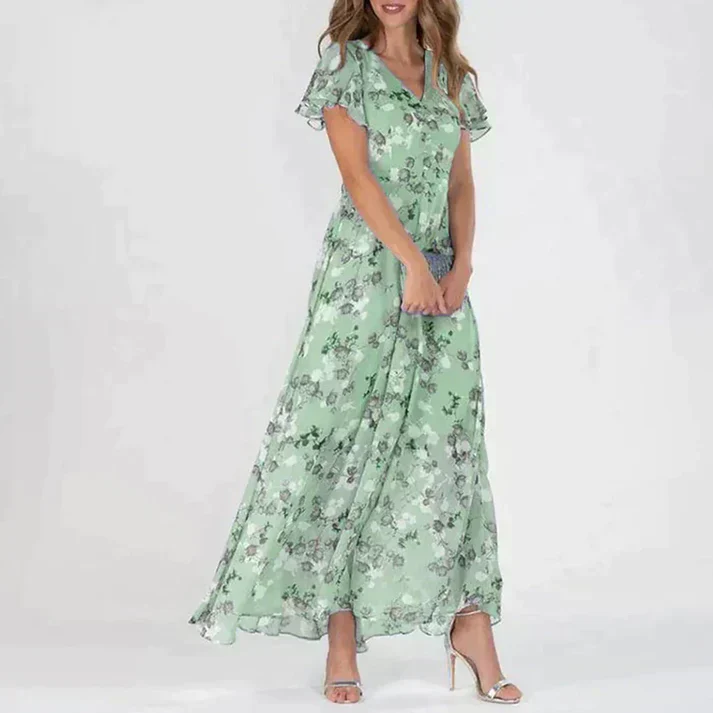 Heidi-Mode | Blumen Kleid Elegant Sommerstil - Image 2
