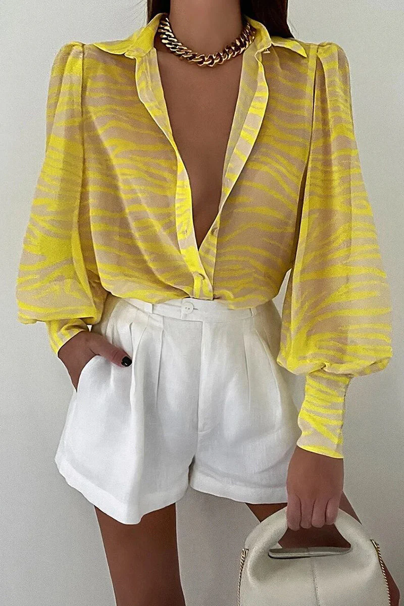 Heidi-Mode | Blumenbluse mit Puffärmeln für Damen - Image 3