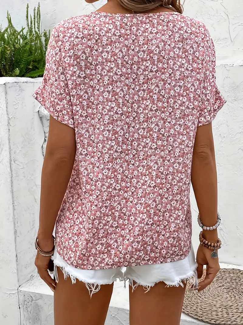 Heidi-Mode | Florale Knopf-Bluse