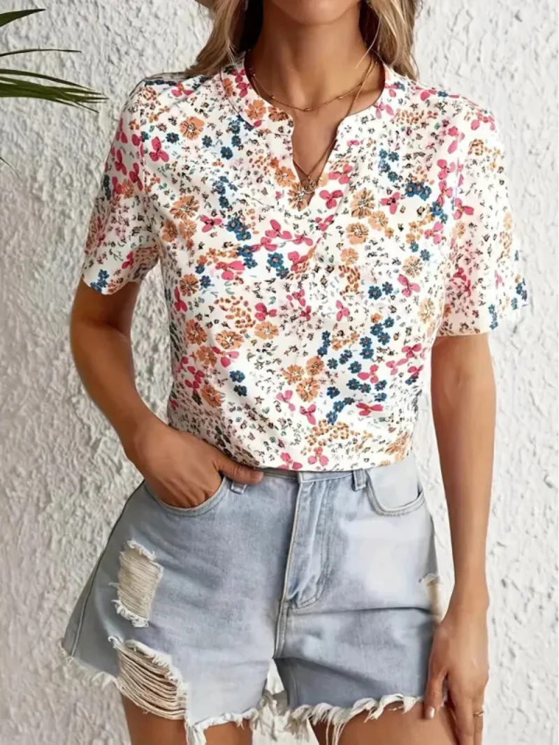 Heidi-Mode | Florale Knopf-Bluse - Image 6
