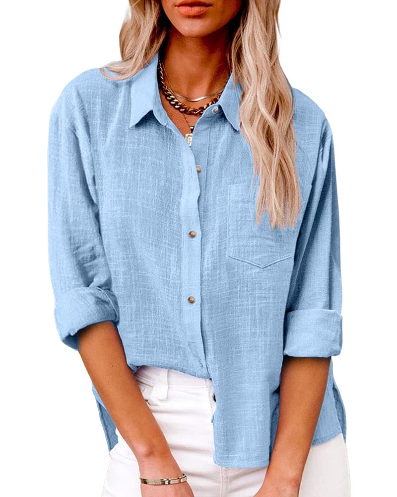 Heidi-Mode | Bluse Baumwolle und Leinen