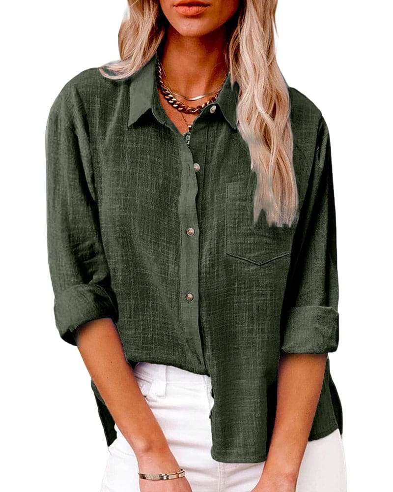 Heidi-Mode | Bluse Baumwolle und Leinen - Image 4