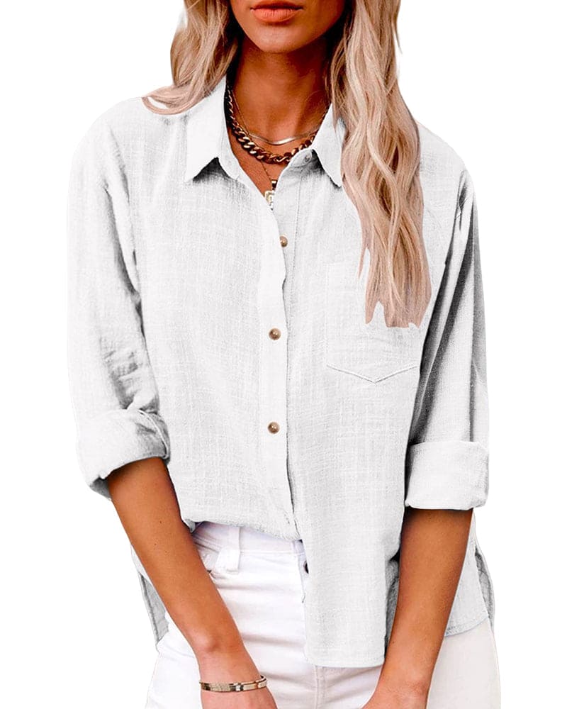 Heidi-Mode | Bluse Baumwolle und Leinen - Image 5