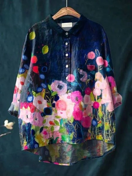 Heidi-Mode | Elegante und Vielseitige Blumenbluse - Image 7