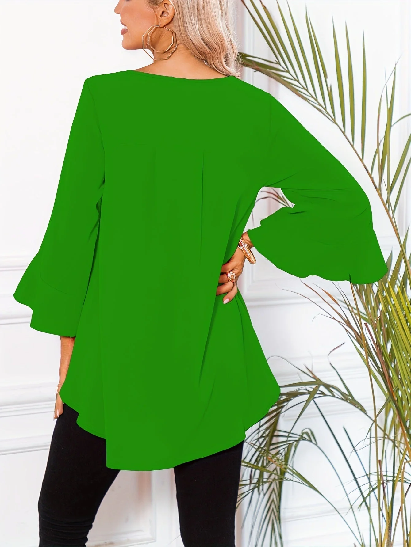 Heidi-Mode | Bluse mit Rundhalsausschnitt für Den Frühling