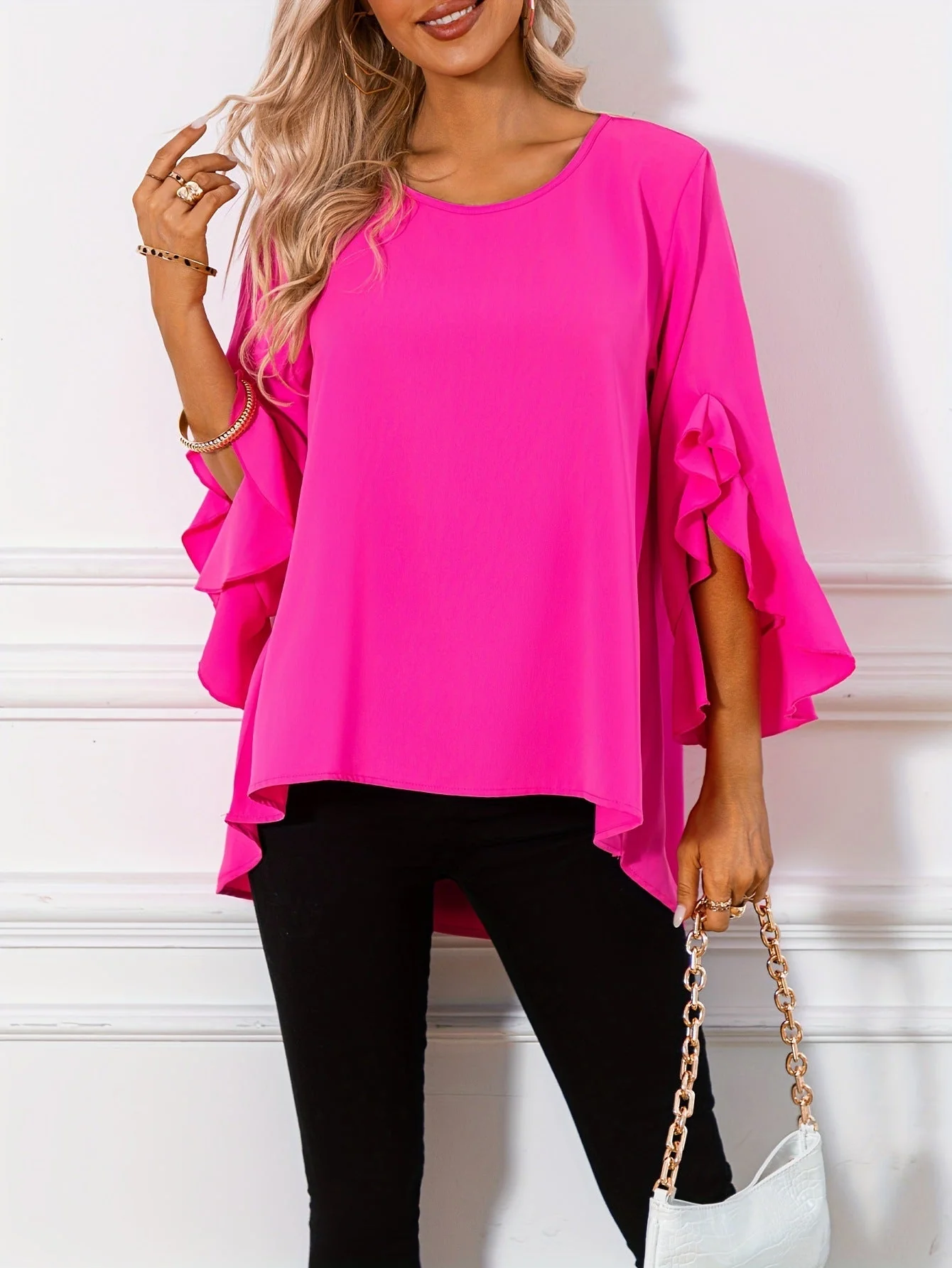Heidi-Mode | Bluse mit Rundhalsausschnitt für Den Frühling - Image 12