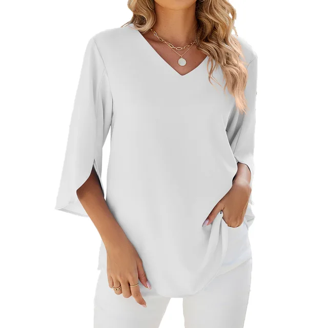 Heidi-Mode | Bluse mit V-Ausschnitt – Elegante und Vielseitige Wahl für Jeden Anlass - Image 5