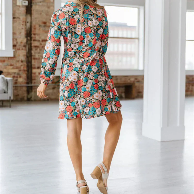 Heidi-Mode | Blusenkleid mit Blumenmuster - Image 4