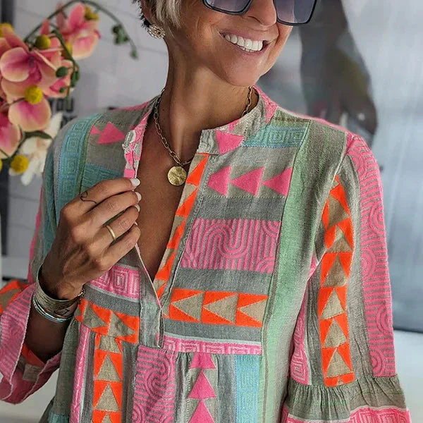Heidi-Mode | Boho Chic Locker Sitzendes Kleid