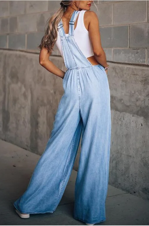Heidi-Mode | Boho Oversize Denim Latzhose