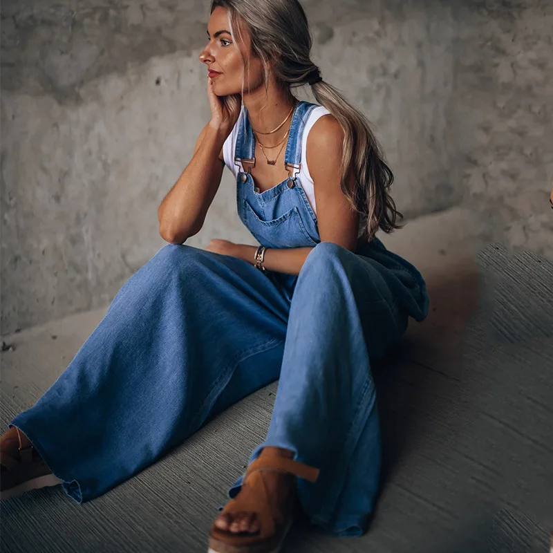 Heidi-Mode | Boho Oversize Denim Latzhose - Image 11