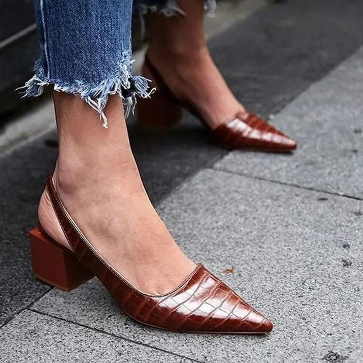 Heidi-Mode | Braune Pumps Zarrah