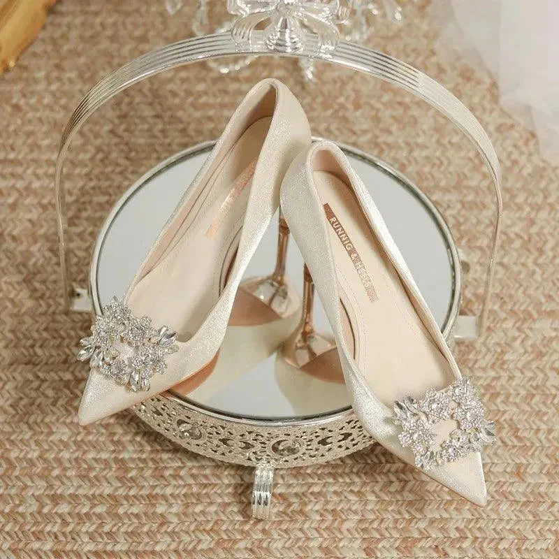 Heidi-Mode | Brautschuhe Stiletto mit Strass - Image 3