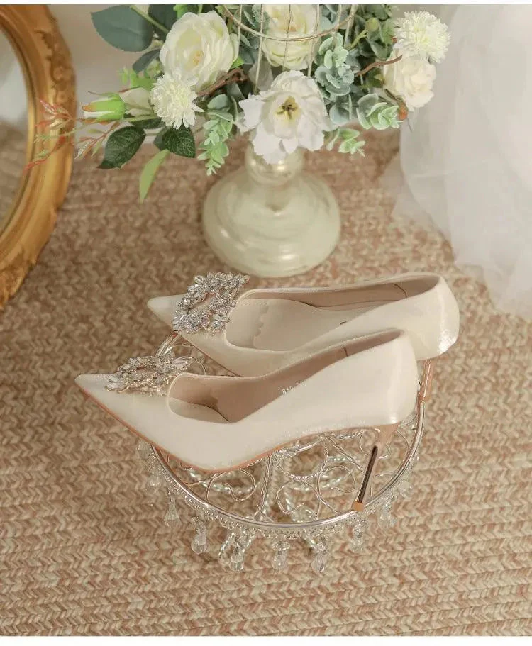 Heidi-Mode | Brautschuhe Stiletto mit Strass - Image 9