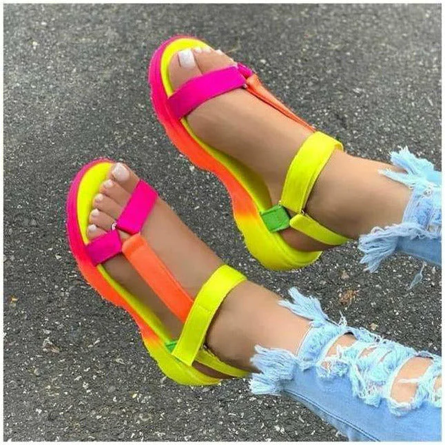 Heidi-Mode | Bunte Bequeme Sandalen - Image 2