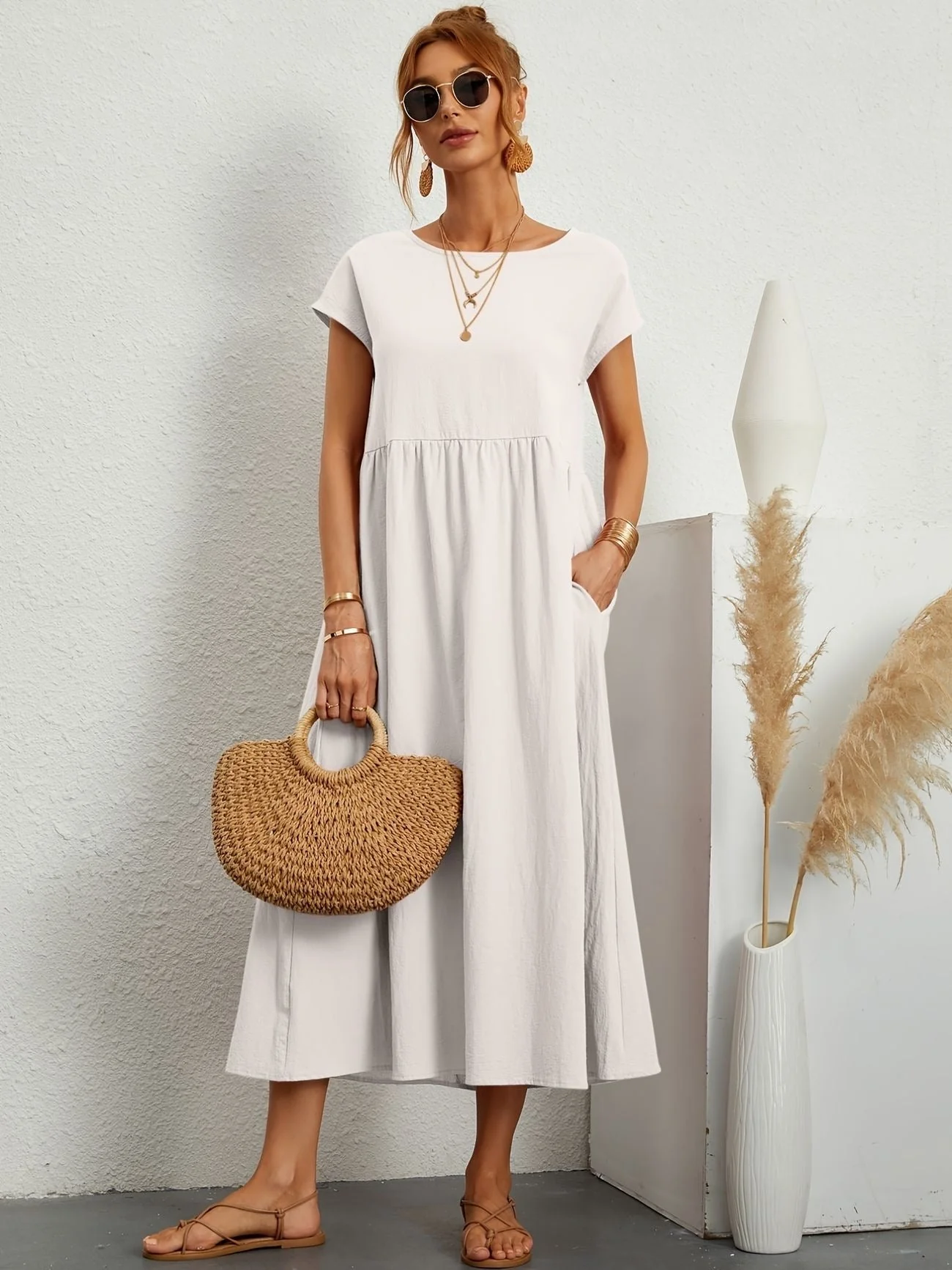 Heidi-Mode | Kleid mit Rundhalsausschnitt - Image 3