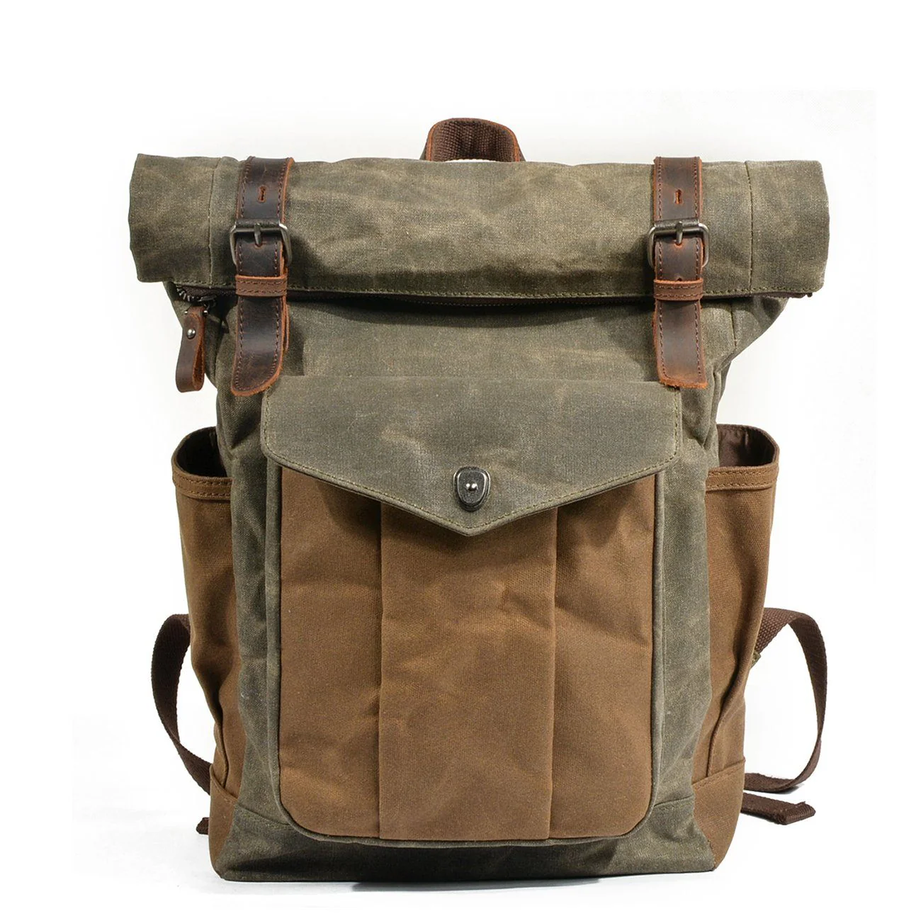 Heidi-Mode | Canvas Rolltop Rucksack - Lundastyle - Nachhaltig und Stilvoll für Abenteurer - Image 16