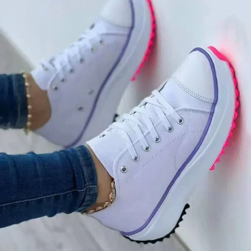 Heidi-Mode | Canvas Sneakers Lässige Schnürschuhe - Image 5