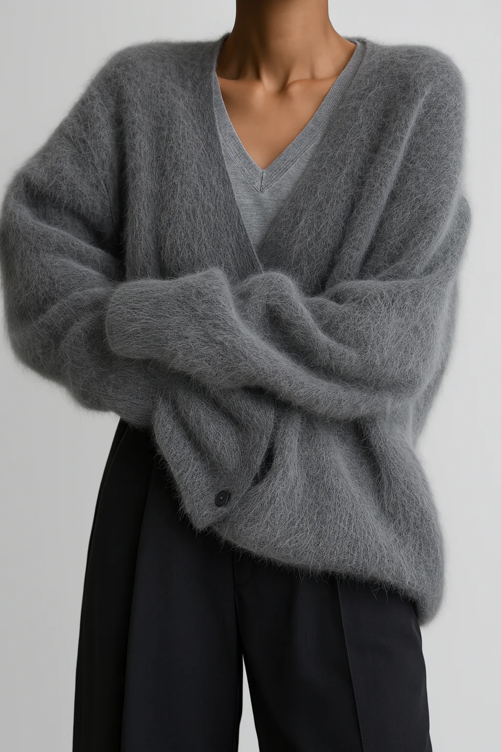Heidi-Mode | Cardigan - Damen Herbst Luxuriöser Kaschmir Strick Cardigan - Image 2