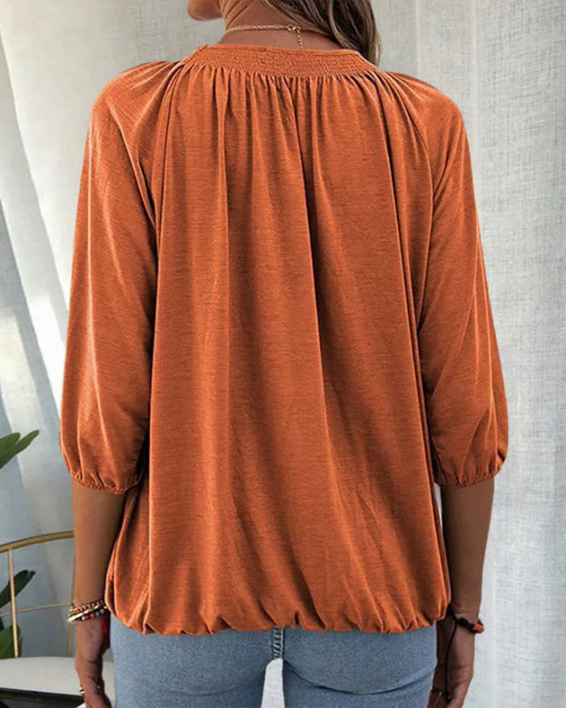 Heidi-Mode | Schicke Bluse mit Bischofsärmeln