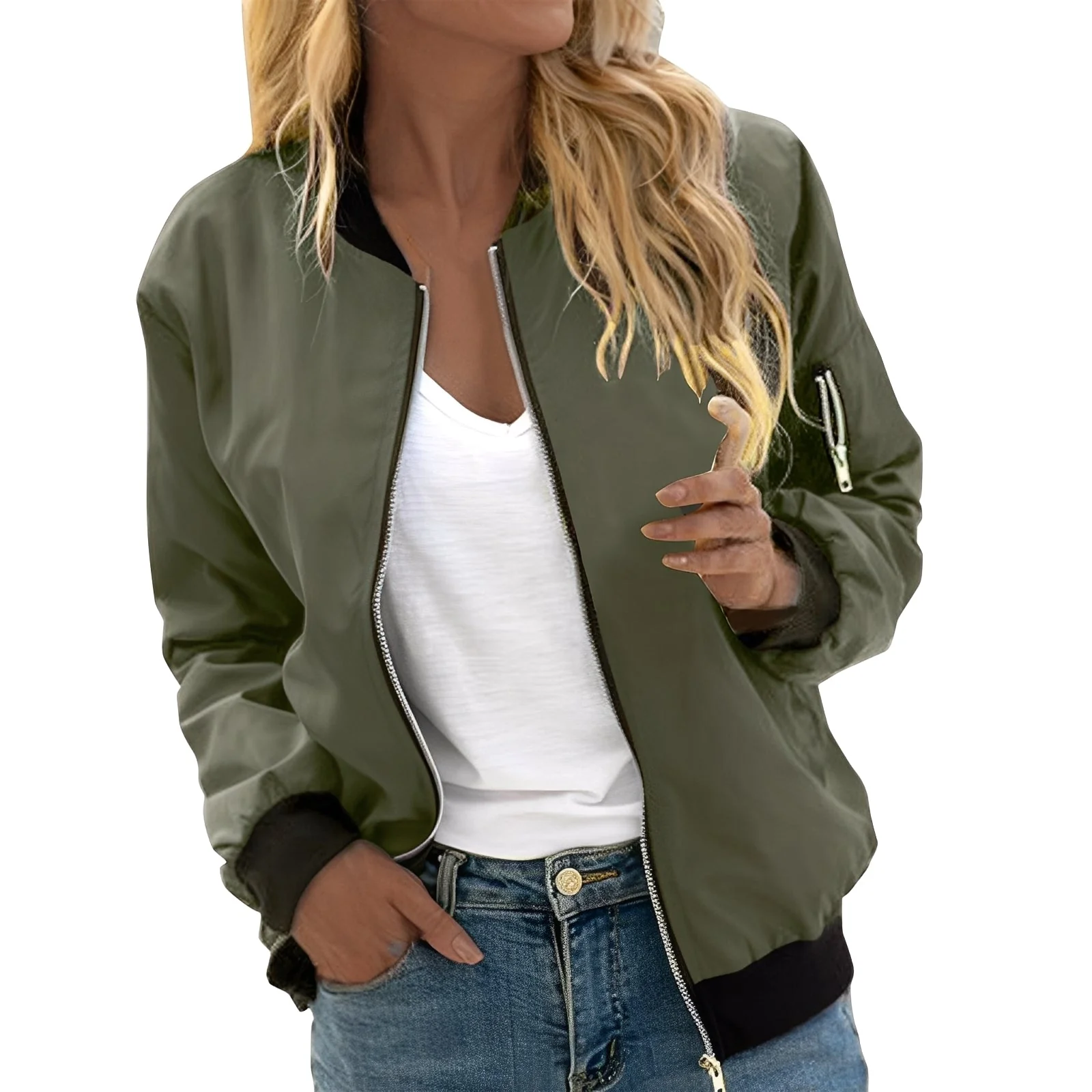 Heidi-Mode | Lässige Bomberjacke im Retro-Stil für Frauen - Image 5
