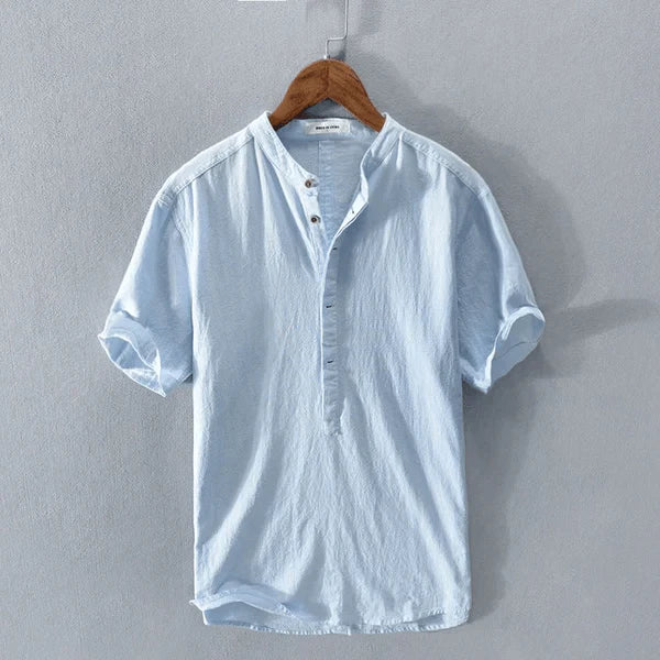 Heidi-Mode | Casual Henley T Shirt mit Knopfleiste und Kurzarm - Image 4