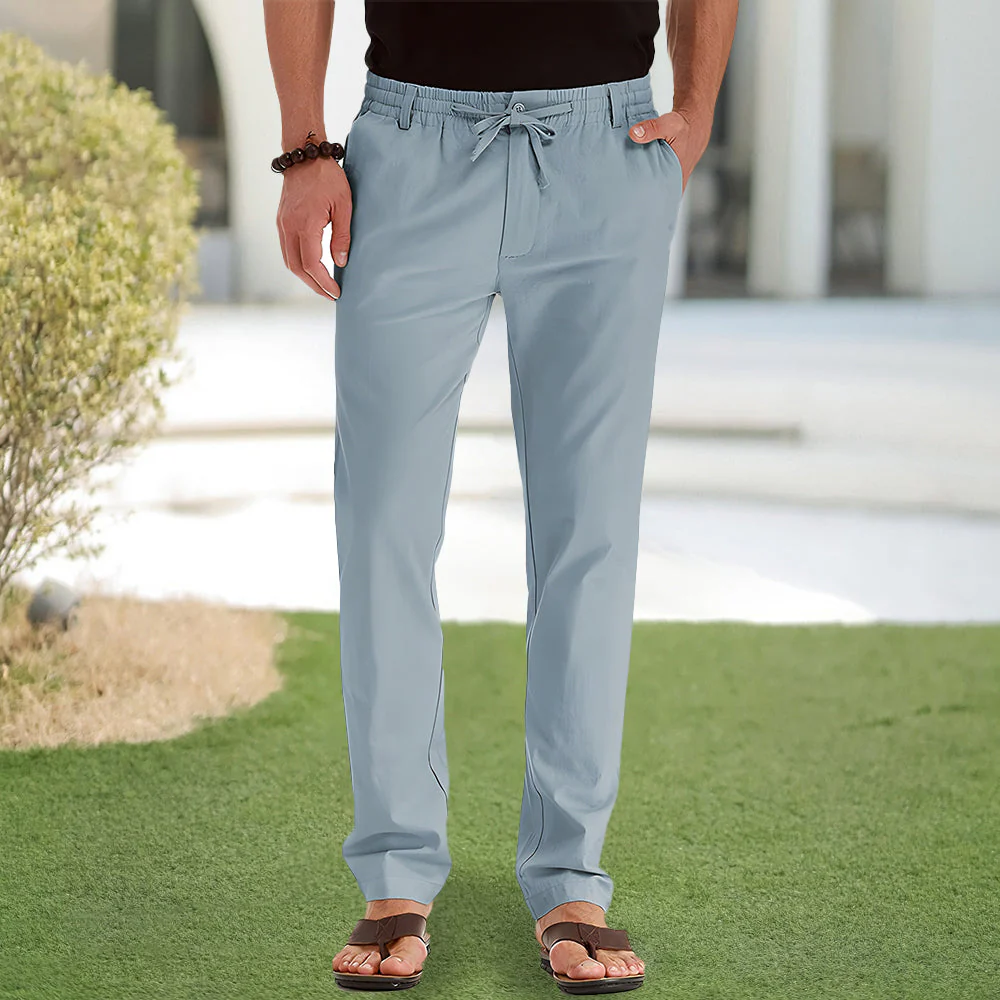 Heidi-Mode | Casual-Herrenhose Aus Baumwolle mit Elastischem Bund - Image 2