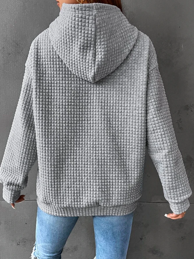 Heidi-Mode | Casual Hoodie Einfarbig für Damen