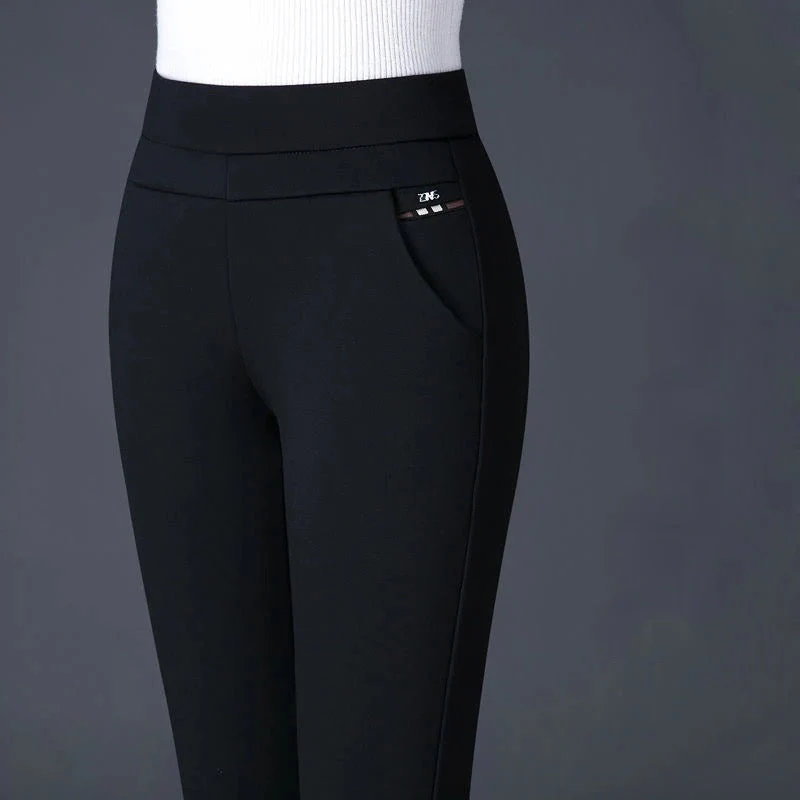 Heidi-Mode | Casual Hose Elegante Damen-Hose mit Hohem Bund und Streifen - Image 7