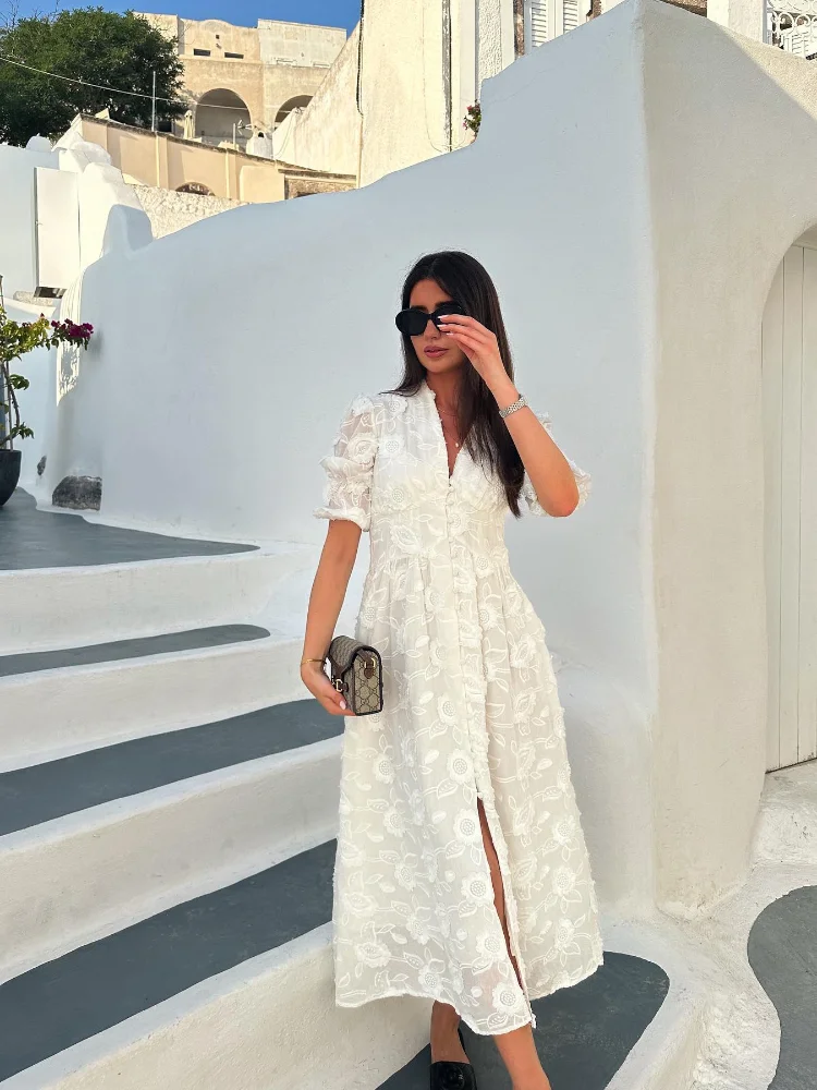 Heidi-Mode | Midikleid mit Stickerei – Elegante Damenmode für Jeden Anlass - Image 3