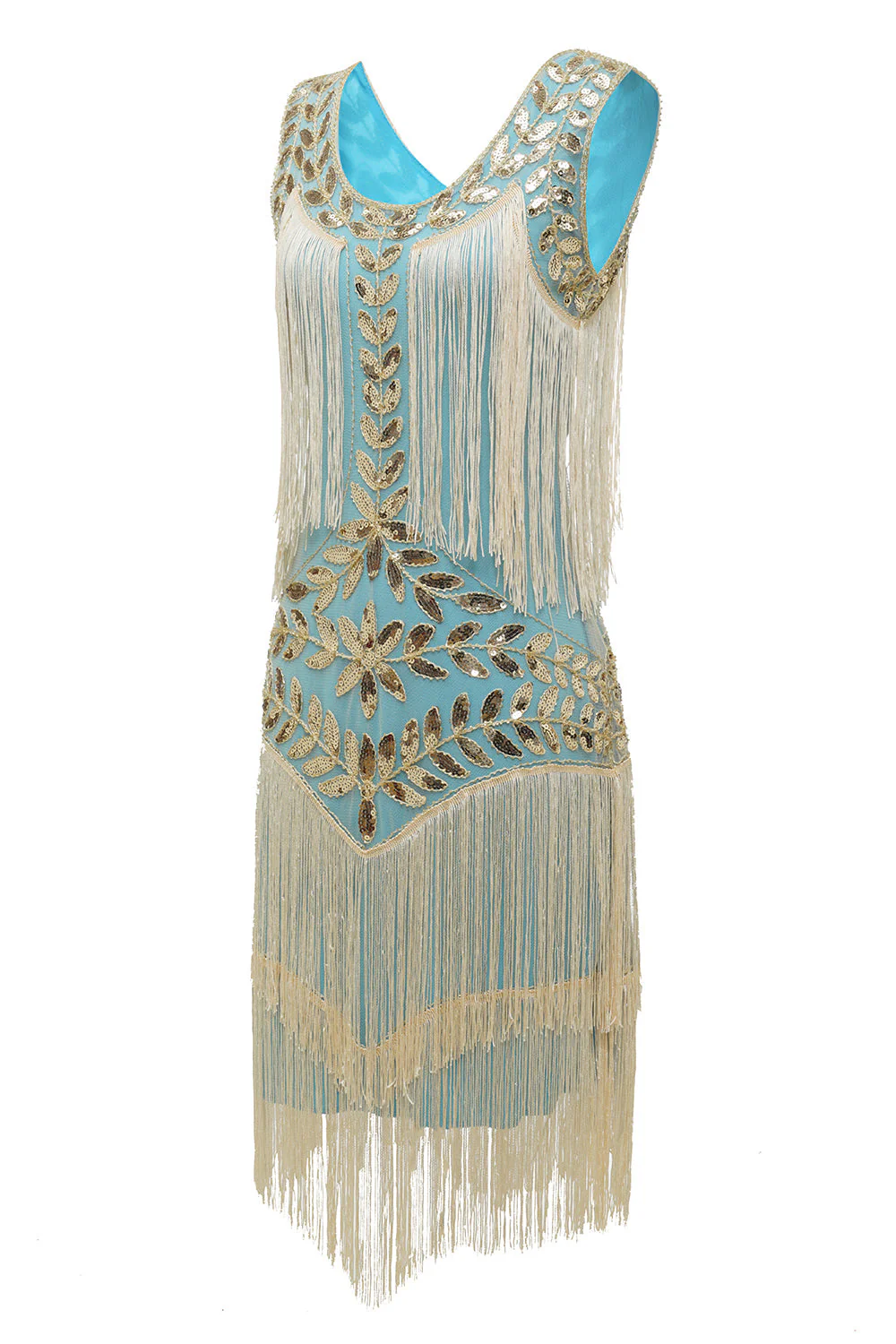 Elegantes Charleston-Paillettenkleid mit Hapsut-Schnitt für Festliche Anlässe Heidi-Mode - Image 13