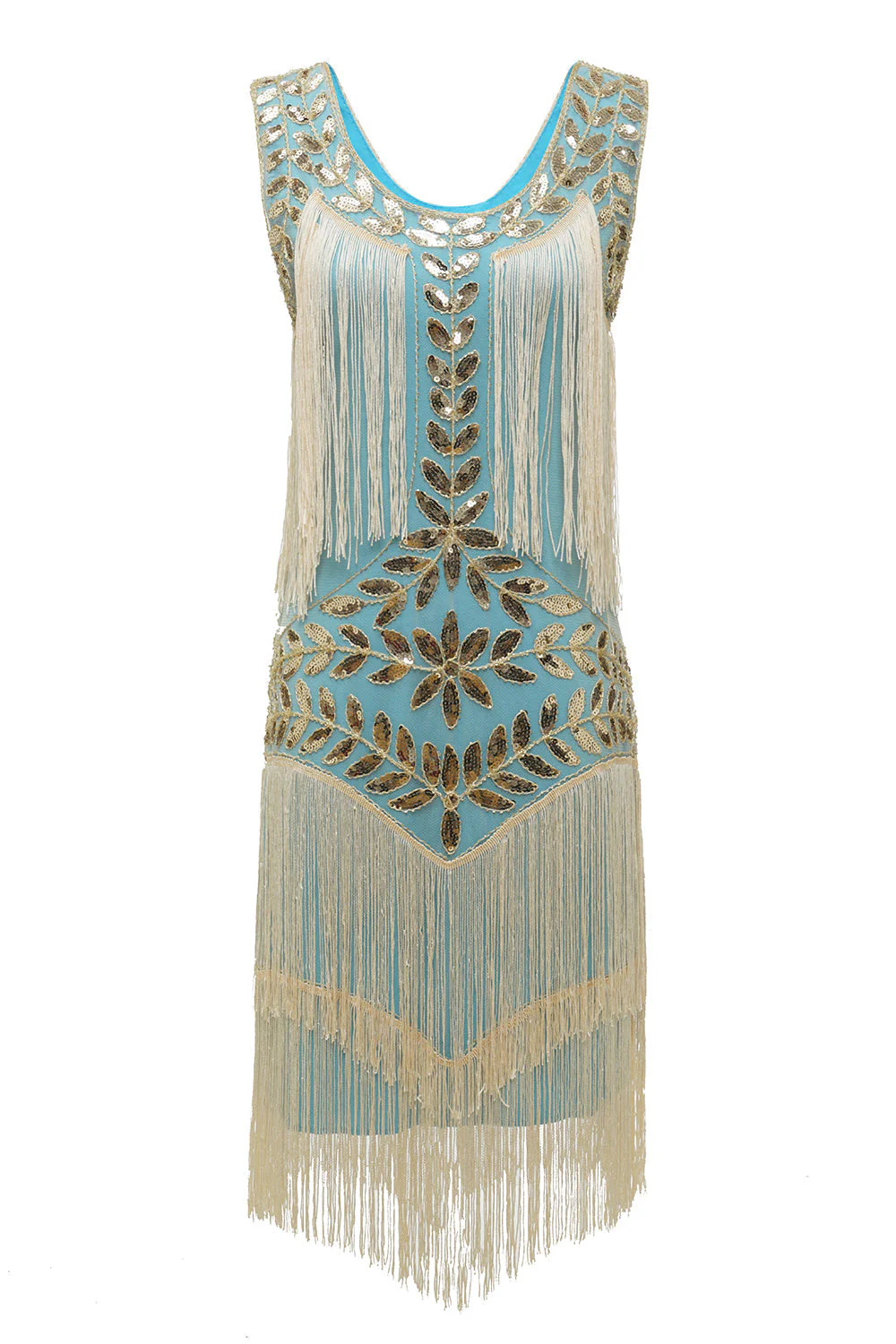 Elegantes Charleston-Paillettenkleid mit Hapsut-Schnitt für Festliche Anlässe Heidi-Mode - Image 14