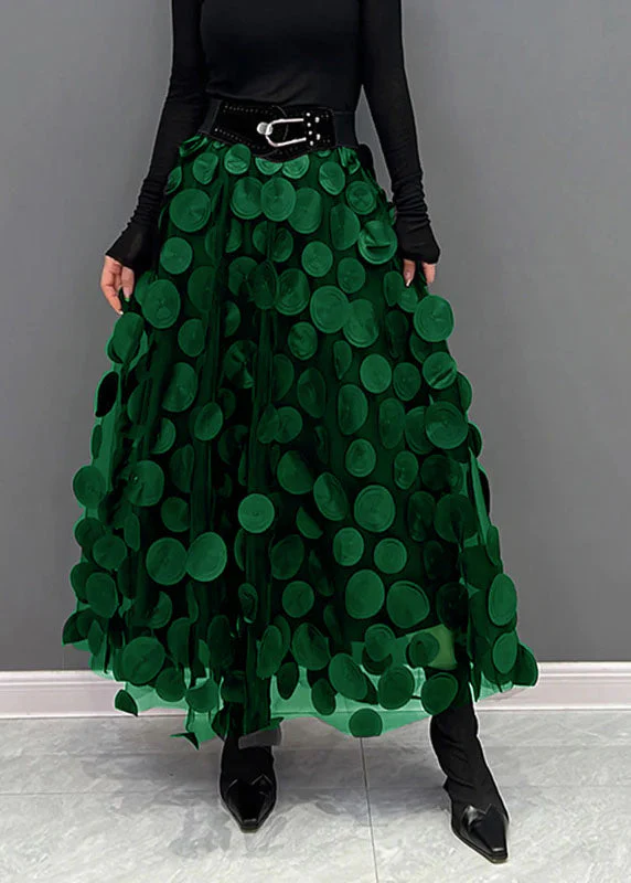 Damen Rock Aus Tüll & Polka-Dot-Material mit Patchwork-Design & Schickem Look Heidi-Mode - Image 10