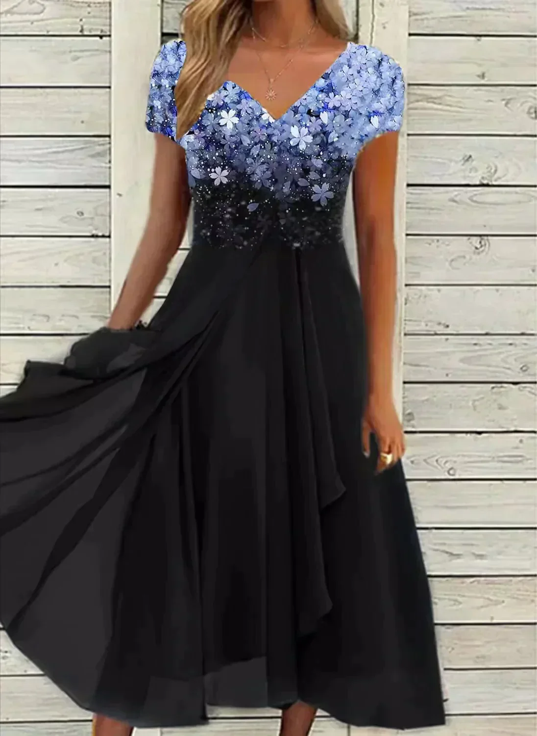 Heidi-Mode | Damen Chiffonkleid