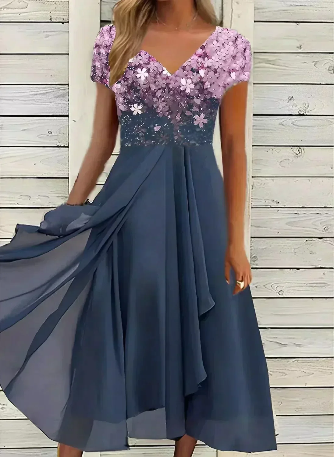 Heidi-Mode | Chiffon Abendkleid für Frauen - Image 4