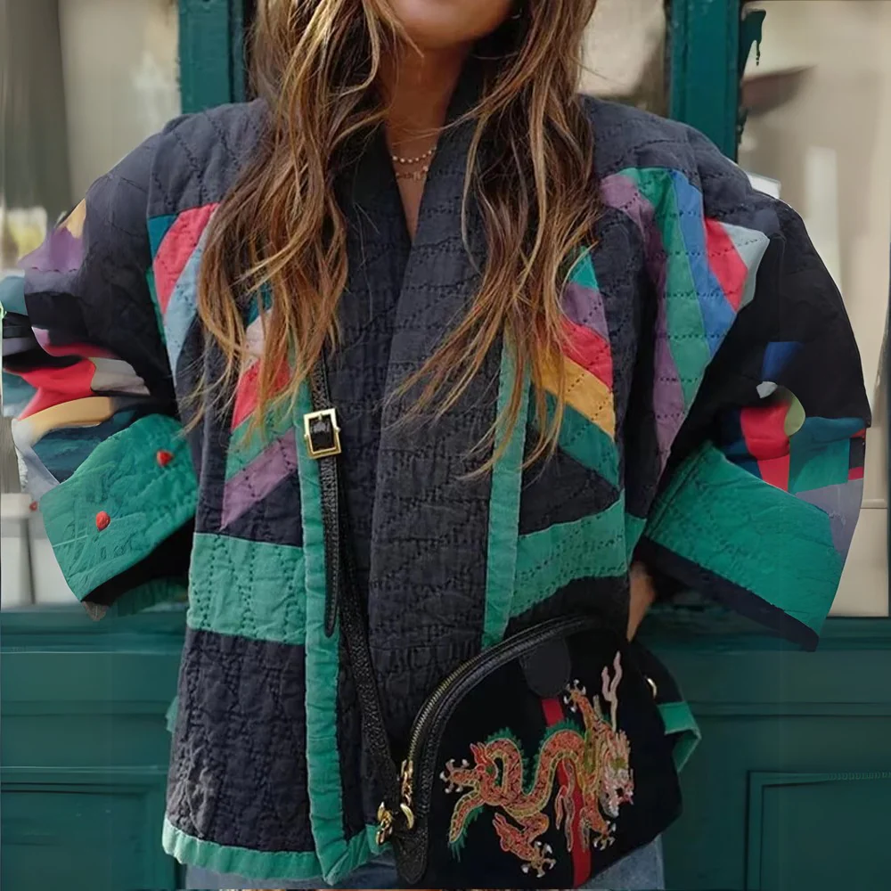 Heidi-Mode | Damen Kimono Jacke Regenbogen Elegant und Bequem - Image 2
