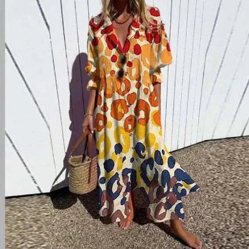 Heidi-Mode | Klassisches Boho Maxi Kleid - Image 3
