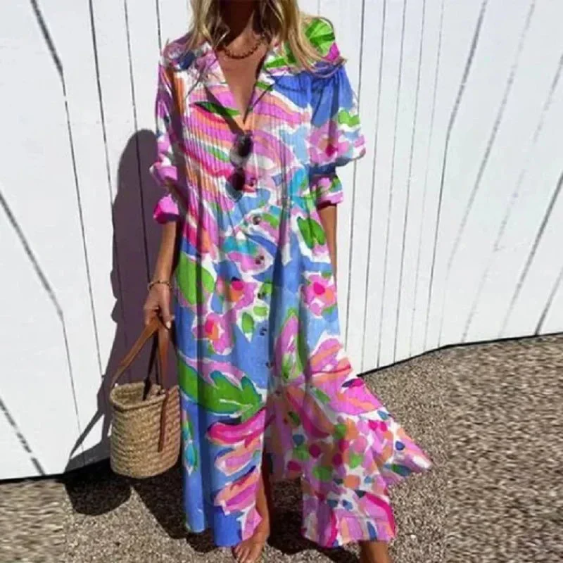 Heidi-Mode | Klassisches Boho Maxi Kleid - Image 4